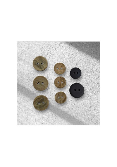 Düğme 1,2 Cm Ahşap Görünümlü 12 Adet - 693598969