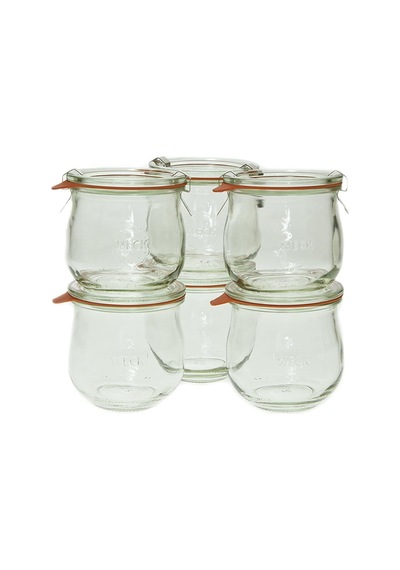 Weck 746 1/5 Litre Tulip Jar, 12,5 Oz Set 6 Diğer