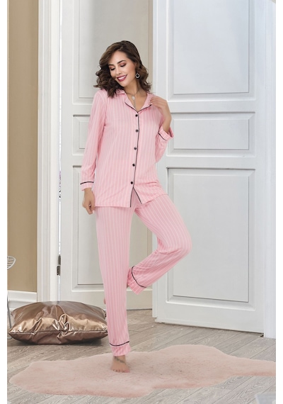 Bebekokusu Rahat Ve Şık Kadın Pijama - Pembe Pembe