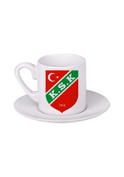 Karşıyaka Spor Türk Kahvesi Fincanı Beyaz