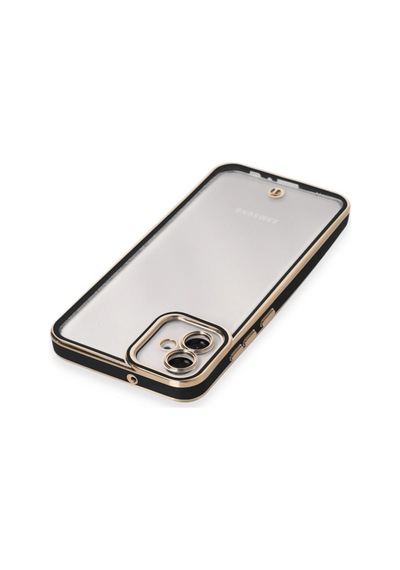 Samsung Galaxy A04e Kılıf Liva Lens Silikon - Siyah