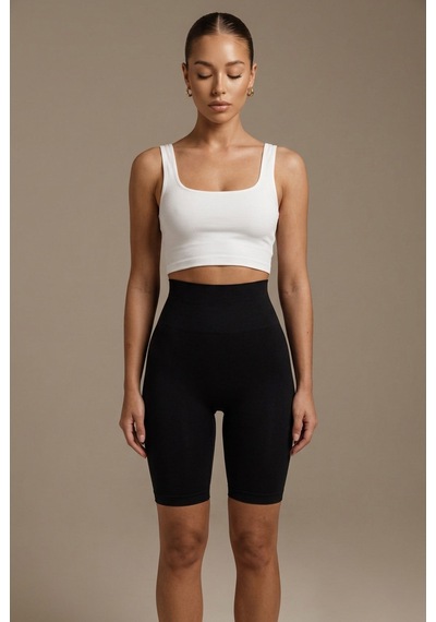 Fit Women Kadın Kumaş Boxer Kalıp Siyah Korse