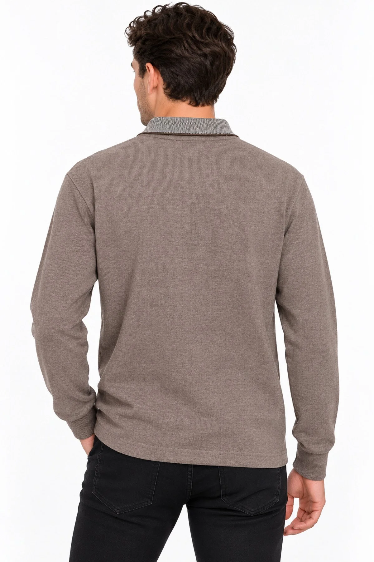Neco Giyim Erkek Polo Yaka Regular Fit Klasik Kesim Selanik Kumaş Kazak Sweatshirt Şık Günlük Basic Üst Giyim Açık Kahverengi Neco Giyim Erkek Polo Yaka Regular Fit Klasik Kesim Selanik Kumaş Kazak Sweatshirt Şık Günlük Basic Üst Giyim Açık Kahverengi