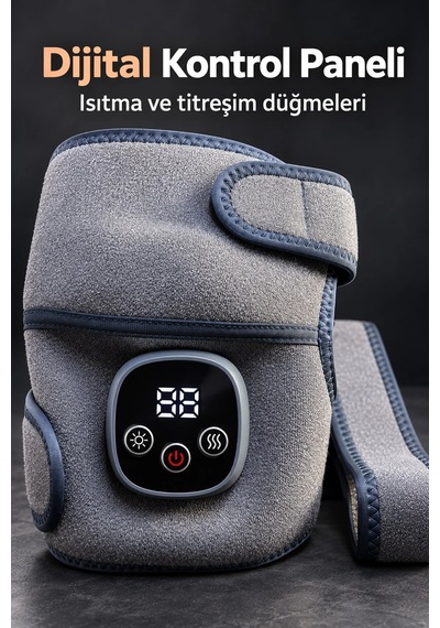 Dijital Ekranlı Diz Masaj Bandı Cırt Cırtlı Çok Renkli 17058135