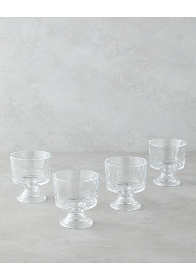 English Home Mae Cam 4'lü Cup - Dondurma Kasesi 270 Ml Şeffaf