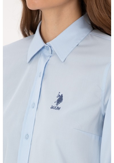 U.s. Polo Assn. Kadın Açık Mavi Gömlek Basic 50307989-vr003 Acık Mavı