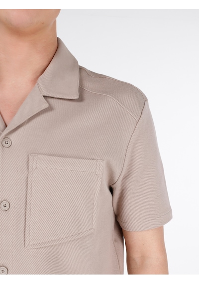 Colin's Colins Normal Kesim Shirt Yaka Cepli Bej Erkek Kısa Kol Polo Tişört Cl1068826 Cl1068826 Q1.v1 Beı Bej