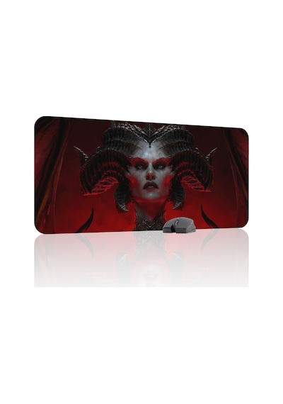 Diablo Kaymaz Dikişli Kauçuk Oyuncu Mousepad V3 - 90x40 Xxl Gaming Mouse Pad Fare Altlığı