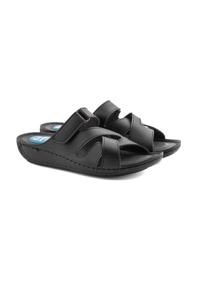 Roy Jones Roy&jones Kadın Anotomık Cırtlı Terlik K500-102 Siyah