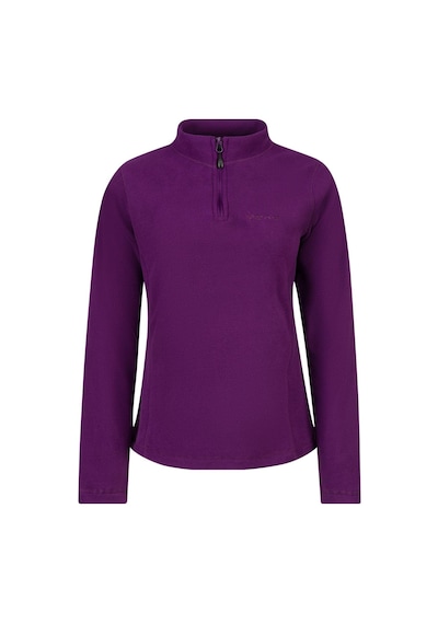2as Camila Kadın Yarım Fermuarlı İnce Polar Sweatshirt Mor Mor
