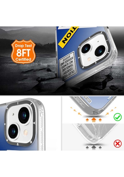 Youngkit Apple Uyumlu iPhone 13 Kılıf Baskılı Desenli YoungKit Holiday Serisi Kapak ZORE-220108