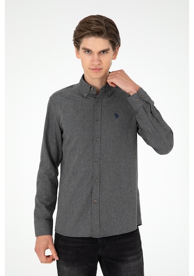 U.s. Polo Assn. Erkek Antrasit Gömlek Basic 50296757-vr006 Antrasit