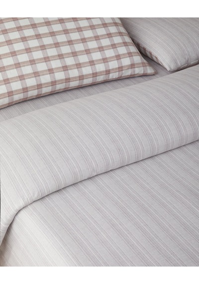 English Home Crispcheck İpliği Boyalı Çift Kişilik Çarşaflı Nevresim Takımı 200x220 Cm Turuncu Turuncu