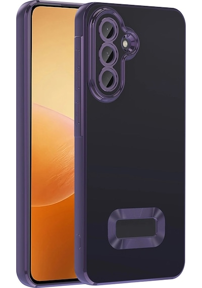 Galaxy Uyumlu  A56 Kılıf Kamera Korumalı Logo Gösteren Zore Omega Kapak Çok Renkli