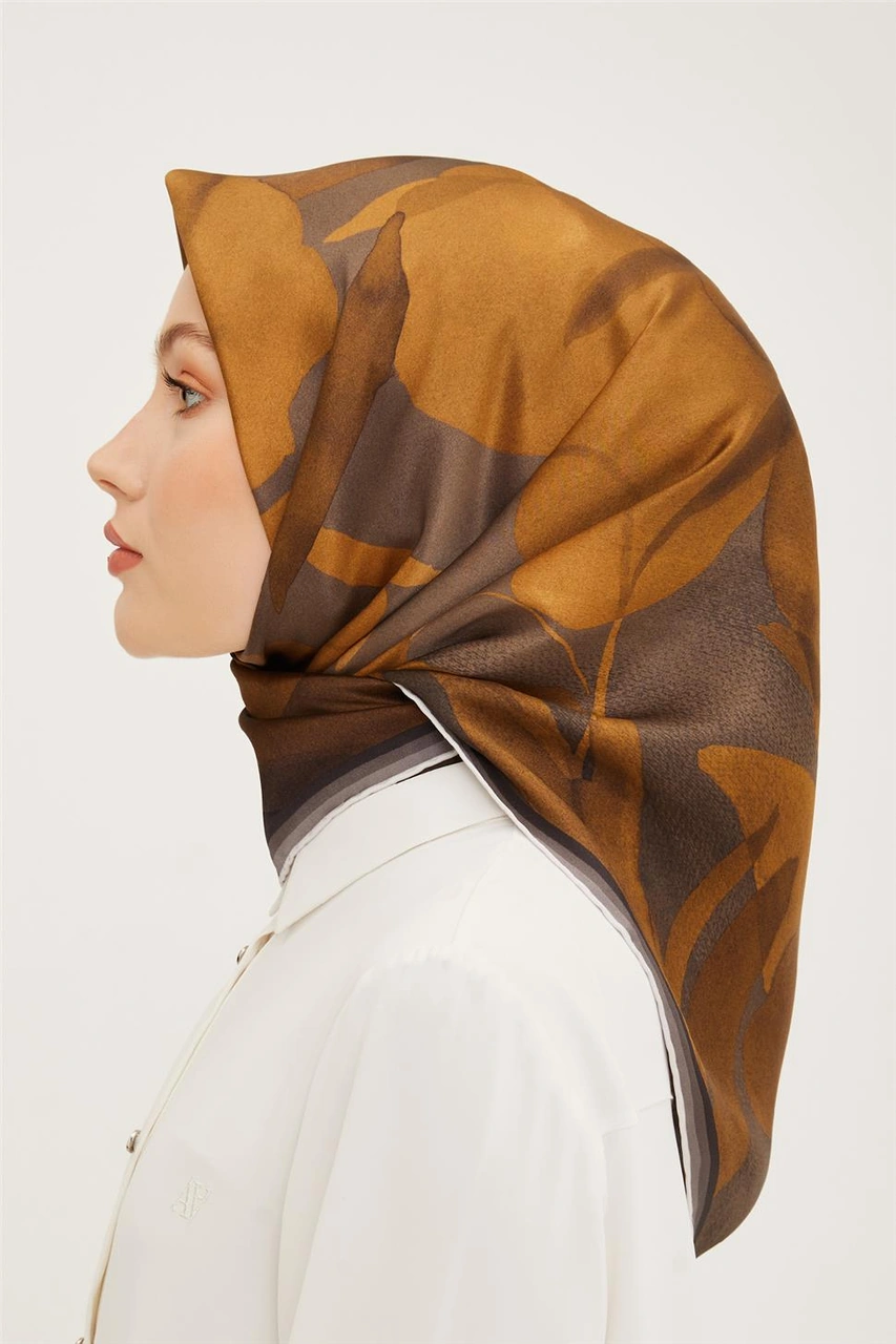 Armine Twill İpek Eşarp 23ya8953 57 Çok Renkli