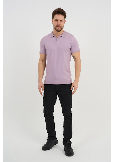 Alexander Gardi Alexandergardı Polo Yaka Düğmeli Triko T-shirt 50024 Lila Alexander Gardi Alexandergardı Polo Yaka Düğmeli Triko T-shirt 50024 Lila