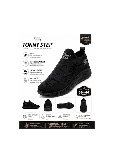 Tonny Step Çorap Ayakabı Triko İnce Hava Alan Oetopedik Hafif Terk Koku Yapmaz Günlük Sneaker Spor Ayakkabı Çok Renkli Tonny Step Çorap Ayakabı Triko İnce Hava Alan Oetopedik Hafif Terk Koku Yapmaz Günlük Sneaker Spor Ayakkabı Çok Renkli