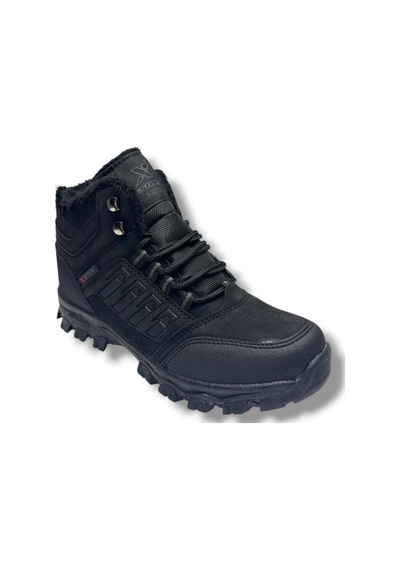 Xstep X6-26 Deri Trekking Kar Kış Outdoor Erkek Bot Siyah