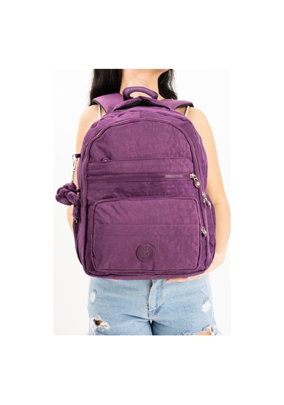 Ultra Hafif Çok Cepli Orta Boy Sırt Çantası Mor Model: 571-3e - Mor
