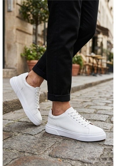 DMR Elegance Blf-010 Erkek Sneaker Günlük Casual Spor Ayakkabı Beyaz Rekli