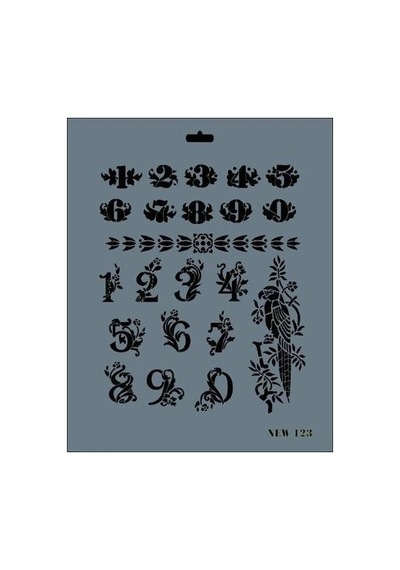 Mey İthalat Rich New Seri N-123 Stencil 35x25 Cm