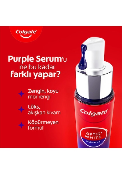 Colgate Optic White Purple Serum 40ml Diş Minesi Bakımı