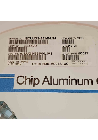 Nıcuug1h331mnl1m 330mf 50v 12.5x13.5 Smd Kondansatör 30 Adet