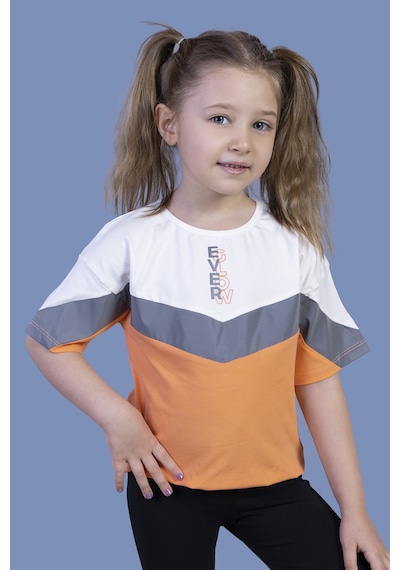 Toontoy Kids Toontoy Kız Çocuk Reflektör Detaylı Garnili Tişört Turuncu Toontoy Kids Toontoy Kız Çocuk Reflektör Detaylı Garnili Tişört Turuncu