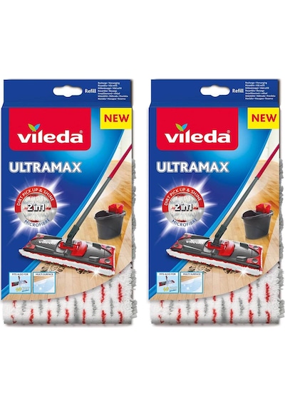 Vileda Ultramat Dikdörtgen Mikrofiber Yedek Paspas 2'li Yedek