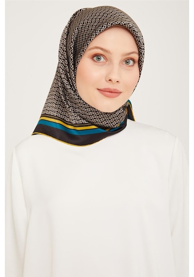 Armine Twill İpek Eşarp 23ka9026 57 Mavi