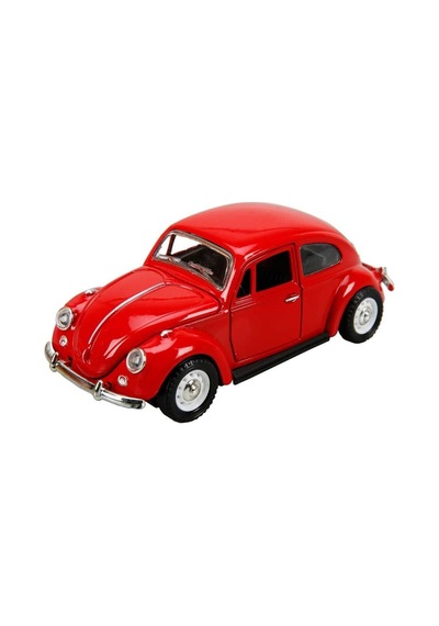 Dekoratif Hediye Kırmızı Çek-Bırak Metal Vosvos Araba Dıe Cast Büyük Boy 12cm