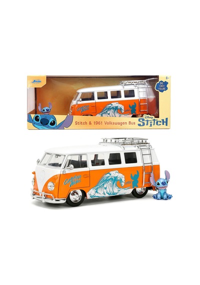 Disney Stitch 1961 Volkswagen Bus Ve Stitch Figürü 124