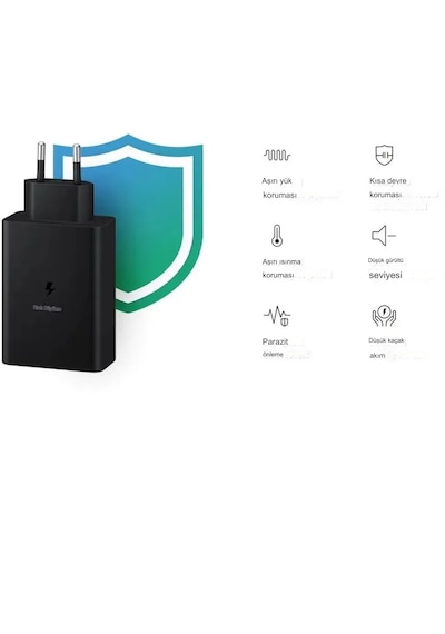 65w 3in1 2xpd+usb Ev Tipi Adaptör 3 Çıkışlı 65w - 25w - 15w