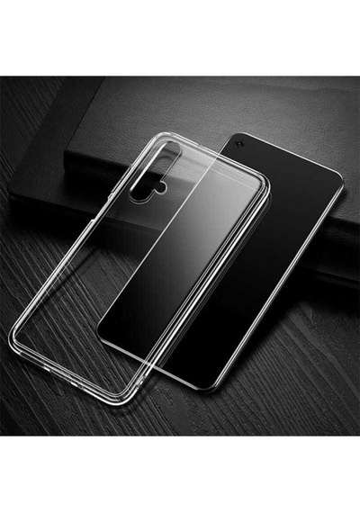 Huawei Honor 20 Kılıf Zore Süper Silikon Kapak Renksiz