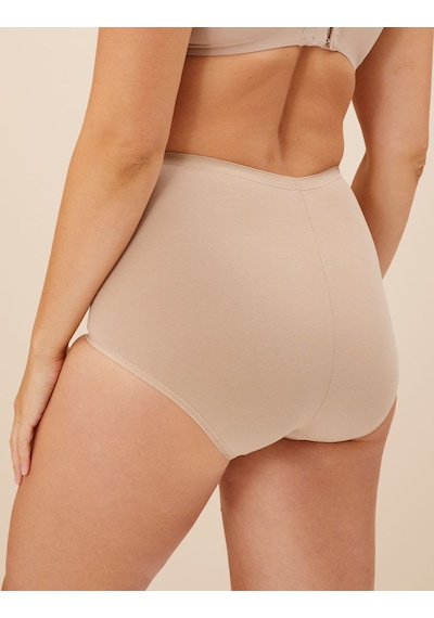 Marks & Spencer 2'li Sıkı Kontrol Tam Külot T32001613 Bej