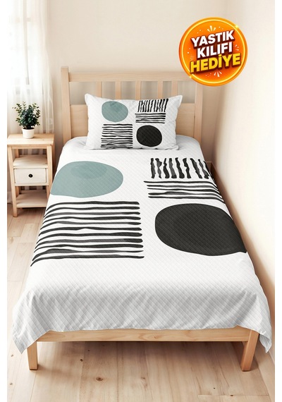 Geometrik Modern Mint Genç Odası Tek Kişilik Pike Takımı-siyah Beyaz 160x220cm Kapitone Yatak Örtüsü Kremamsı Toprak Demi Geometrik Modern Mint Genç Odası Tek Kişilik Pike Takımı-siyah Beyaz 160x220cm Kapitone Yatak Örtüsü Kremamsı Toprak Demi