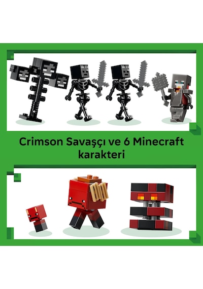 LEGO® Minecraft® Wither Savaşı 21590 - 8 Yaş Üzeri Çocuklar için Eşya Yapma Masası İçeren Yaratıcı Oyuncak Yapım Seti (494 Parça)