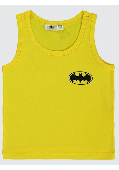 Batman Erkek Çocuk 2'li Atlet Set 2-10 Yaş Sarı