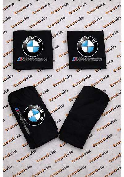 Bmw Logolu Oto Koltuk Kılıfı Ön Arka Set Penye Likralı Universal Koltuk Koruyucu Servis Kılıfı