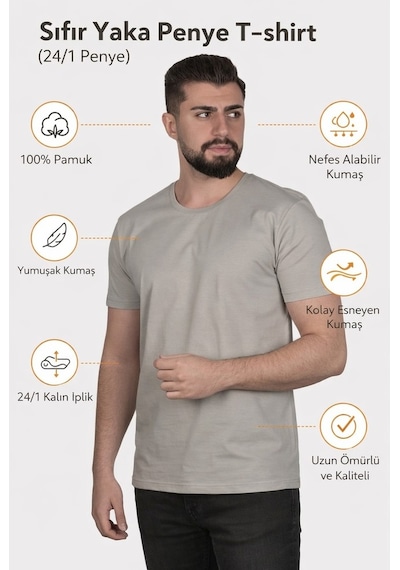 Luxıc Core Unisex Siyah %100 Pamuk Basic Tişört Bisiklet Yaka Kısa Kol Rahat Kesim Günlük Yazlık 3xl - Lcr-ts-sıyah