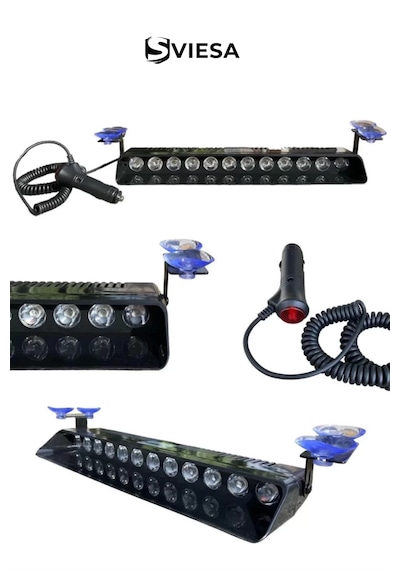 S12 Çakar Çakmaklık Girişli 12 Ledli Mavi