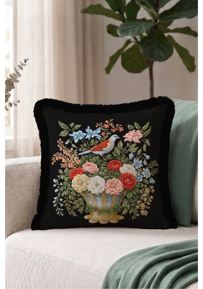 Kuşlu Çiçekli Vintage Barok Saçaklı Yastık Kılıfı-şato Botanik Kırmızı Siyah Püsküllü Kırlent Kılıfı Puslu Kanyon Ritüel Kuşlu Çiçekli Vintage Barok Saçaklı Yastık Kılıfı-şato Botanik Kırmızı Siyah Püsküllü Kırlent Kılıfı Puslu Kanyon Ritüel