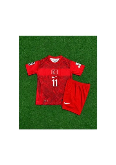 Türkiye Fifa 2026 İç Saha Kenan Yıldız 11 Çocuk Forması Kırmızı