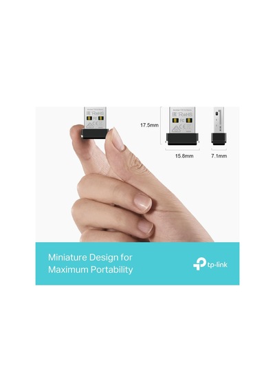 Archer Tx1u Nano Ax300 Mbps, Nano Tasarım, Tak Ve Çalıştır, Linux Ve Windows 11/10/7 Destekli, Wi-fi 6 Usb Adaptör