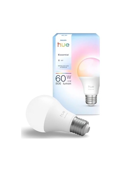 Hue Essential 8w E27 806 Lumen Renkli Akıllı Ampul A60