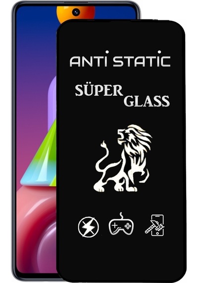 Samsung Galaxy Uyumlu M51 Tam Kaplayan Anti Statik Dayanıklı Ekran Koruyucu Süper Cam