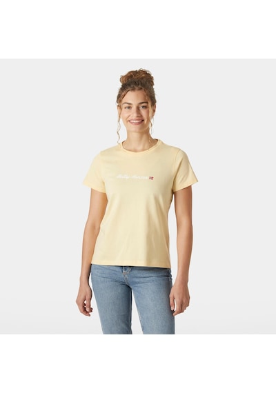 Helly Hansen W Core Graphıc T-shırt 2.0 Sarı
