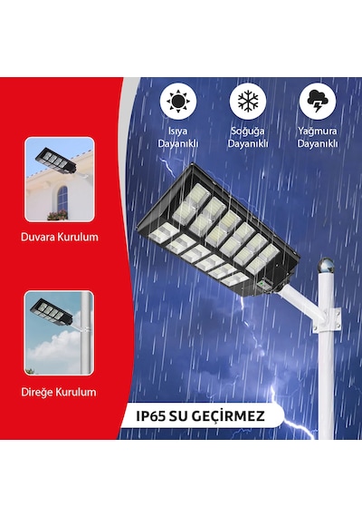 Emenec 1200w Güneş Enerjili Led Aydınlatma Solar Aydınlatma