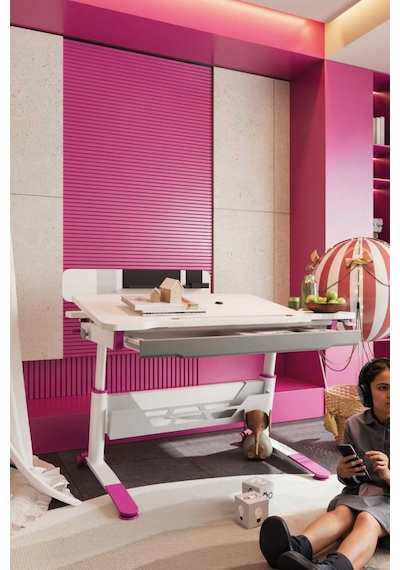 Sirius Standart Yükseklik Ve Eğim Ayarlı, Bilgisayar Ve Oyuncu Masası, Ofis Ve Çalışma Masası Fuşya Gri Sirius Standart Yükseklik Ve Eğim Ayarlı, Bilgisayar Ve Oyuncu Masası, Ofis Ve Çalışma Masası Fuşya Gri