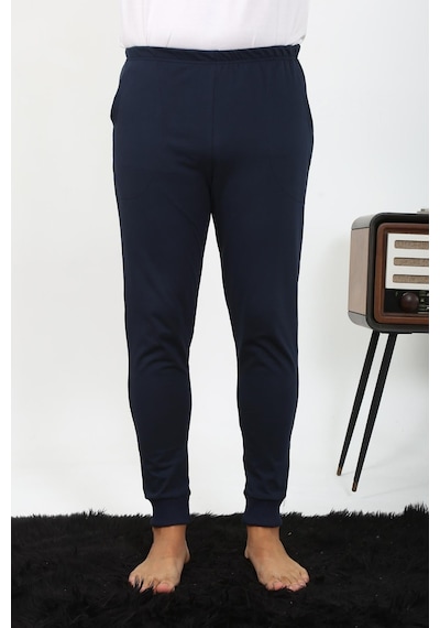 Akbeniz Erkek Pamuk Tek Alt Pijama Lacivert 27551